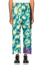 Craig Green Vibrating Floral Line Stitch Trousers In Abstract,green