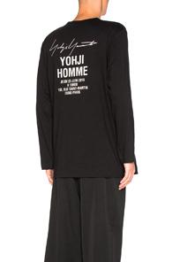 Yohji Yamamoto Staff Tee In Black