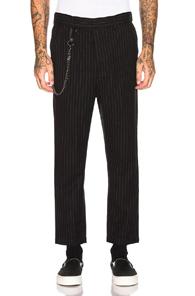 Ksubi Sid Pinstripe Pant In Black,stripes
