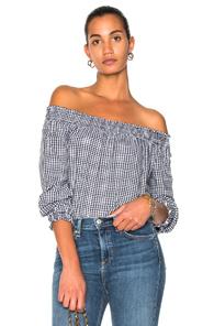 Rag & Bone/jean Classic Top In Checkered & Plaid,white