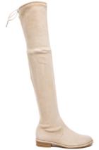 Stuart Weitzman Suede Lowland Boots In Neutrals