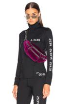 Alexander Wang Long Sleeve Scuba Rash Guard Top In Black