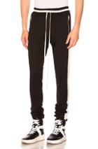 Fear Of God Double Knit Track Pant In Black,stripes