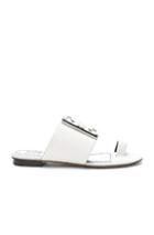 Givenchy Logo Flat Sandals In White