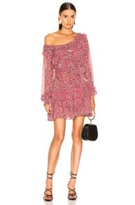 Marissa Webb Everett Print Mini Dress In Floral,red
