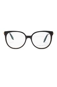 Victoria Beckham Fine Oval Kitten Optical In Black