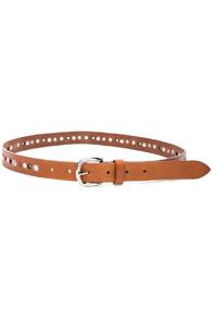 Isabel Marant Zoe Eyelet Belt In Brown
