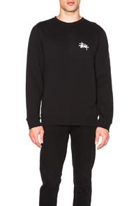 Stussy Basic Logo Pullover In Black