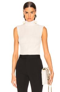 Helmut Lang Sheer Rib Neck Tank In Neutral