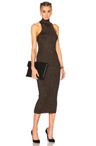 A.l.c. Marc Dress In Black,metallics