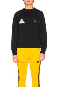 Gosha Rubchinskiy Velcro Detail Sweatshirt In Black