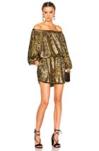 Rachel Comey Smokey Romper In Metallics,yellow