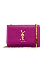 Saint Laurent Small Kate Monogramme Chain Bag In Pink,purple