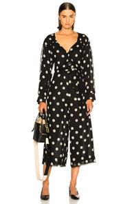 Nanushka Akuchi Jumpsuit In Black,geometric Print