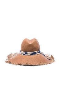 Maison Michel Ginger Hat In Brown