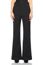 Chloe Stretch Wool Tailoring Trousers In Black