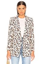 Blaze Milano Manitou Everyday Blazer In Animal Print,white