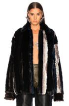 Y/project Faux Fur Shirt In Black,brown,neutral