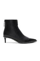Alexander Wang Leather Eri Low Boots In Black