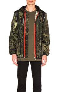 Givenchy Printed Lightweight Jacket In Green,abstract
