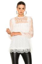 Zimmermann Meridian Circle Lace Top In White