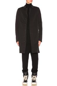 Rick Owens Mac Coat In Black