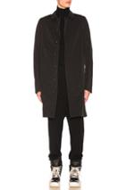 Rick Owens Mac Coat In Black