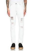 Palm Angels Regular Fit Ripped Jeans In Blue