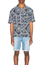 Levi's: Made & Crafted Pajama Shirt In Blue,floral,paisley