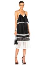 Jonathan Simkhai Voile Slip Dress In Black