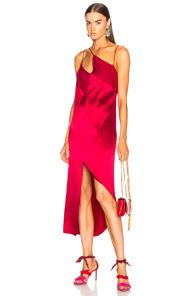 Dion Lee Diagonal Cami Dress In Red