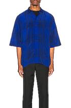 Haider Ackermann Kimono Shirt In Blue,plaid