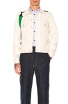 Ganryu Cotton Selvedge Denim Jacket In Neutrals