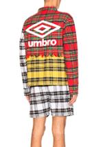 Off-white X Umbro Jacket In Red,checkered & Plaid