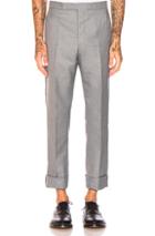 Thom Browne Classic School Uniform Twill Backstrap Trouser In Gray