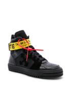 Off-white Industrial Belt Hi-top Sneaker In Black