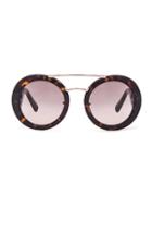 Prada New Baroque Sunglasses In Brown,animal Print