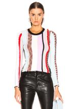 Cinq A Sept Louella Top In Blue,purple,stripes,white