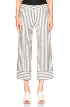 Jenni Kayne Cropped Baja Pant In Black,white,stripes