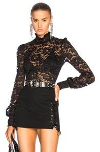 L'agence Samara Lace Top In Black