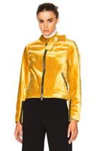 3.1 Phillip Lim Velvet Moto Jacket In Yellow