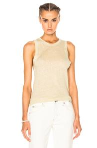 Isabel Marant Etoile Vegas Silk Tank In Neutrals