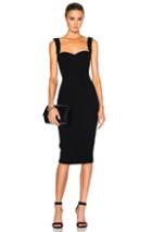 Victoria Beckham Matte Crepe Cami Dress In Black