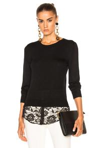 Altuzarra Walkaloosa Sweater With Lace In Black