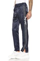 Just Don Jungle Satin Tearaway Pant In Blue