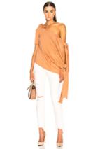 Dion Lee Falling Tie Knit Top In Brown,neutrals