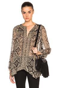 Zimmermann Mischief Tuck Swing Top In Floral,neutrals