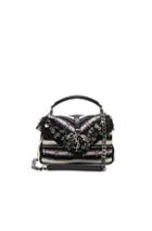 Saint Laurent Medium Canvas & Leather Monogramme College Bag In Black