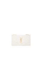 Saint Laurent Double Zip Wallet In White