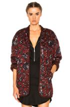 Isabel Marant Etoile Daca Quilted Jacket In Red